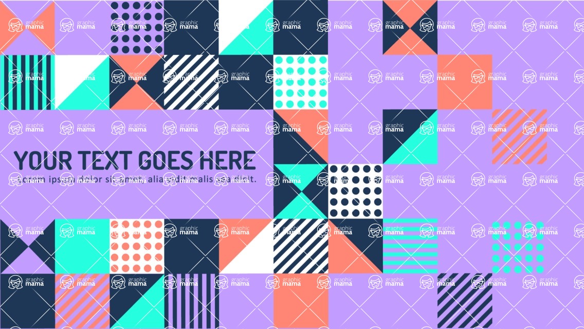 vector backgrounds - a rich collection (vector pack) of beautiful shapes and modern color palettes - Colorful Flat Shapes Background